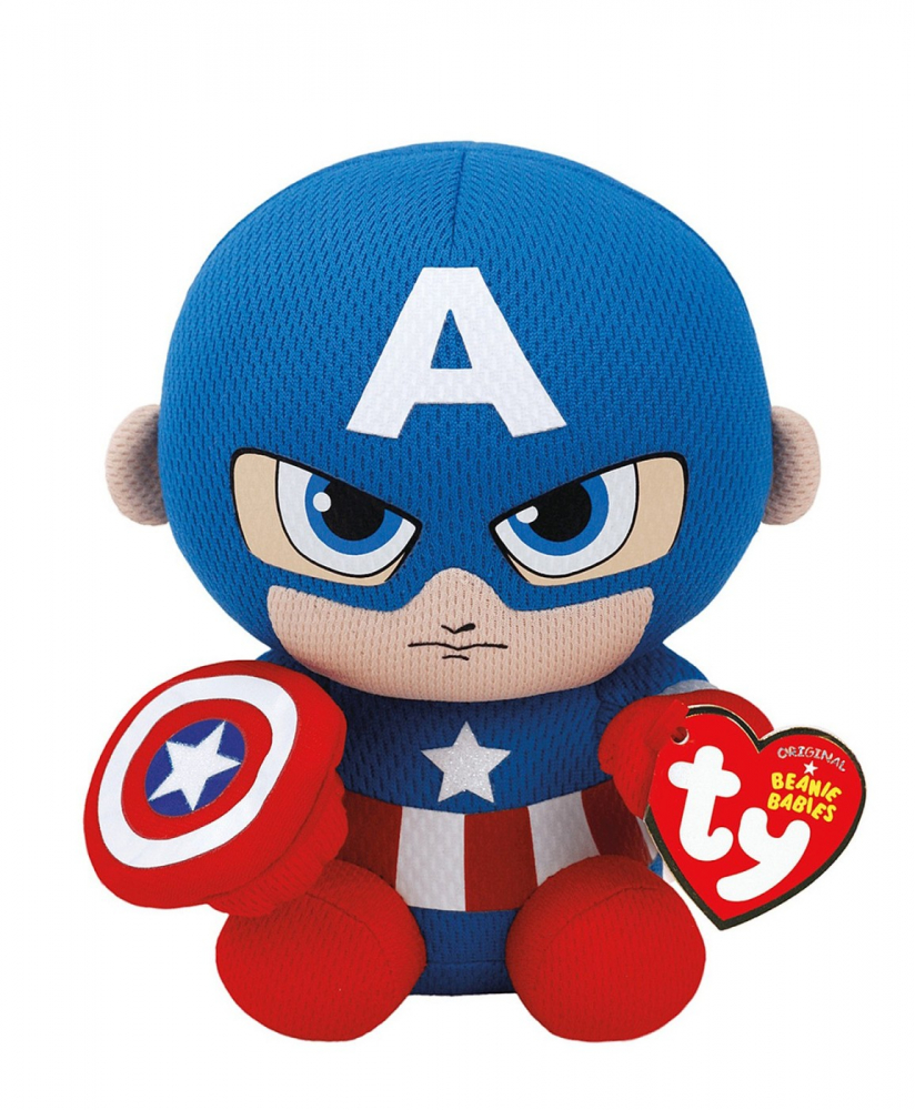 Plus Ty Captain America 15cm Jucarie Moale
