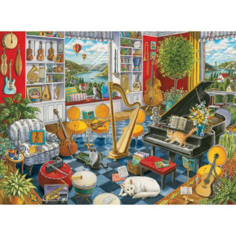 Puzzle Sala de Muzică, 500 piese, Ravensburger - imagine 2
