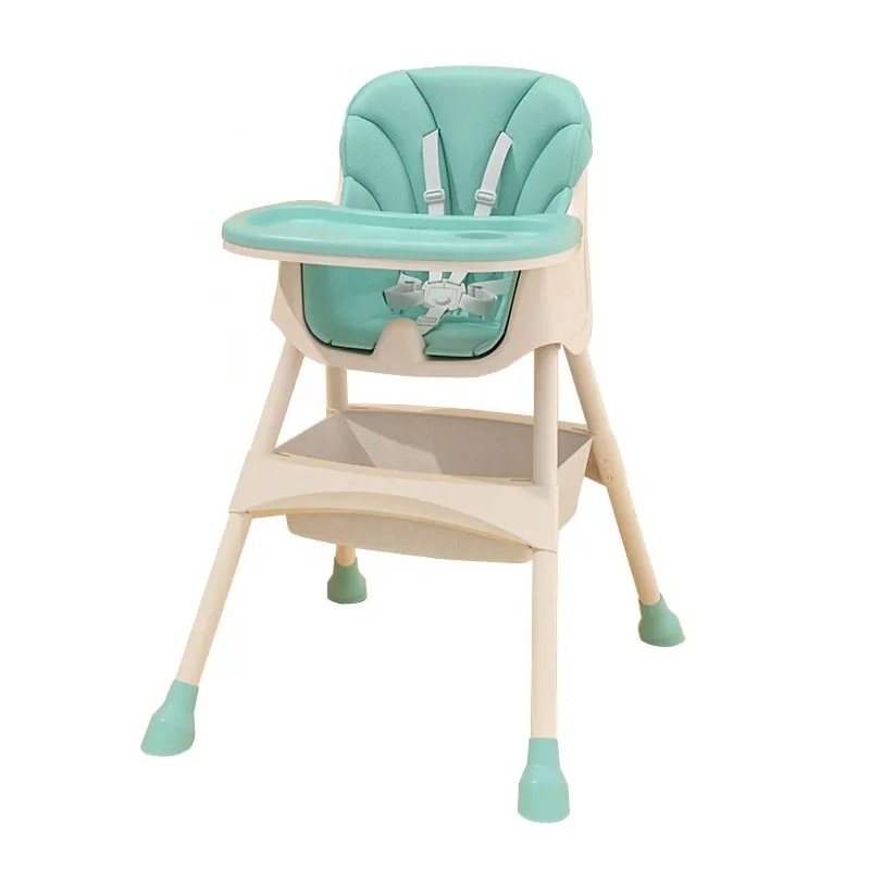 Scaun de masa 2in1 Little Mom Modern Green - imagine 9