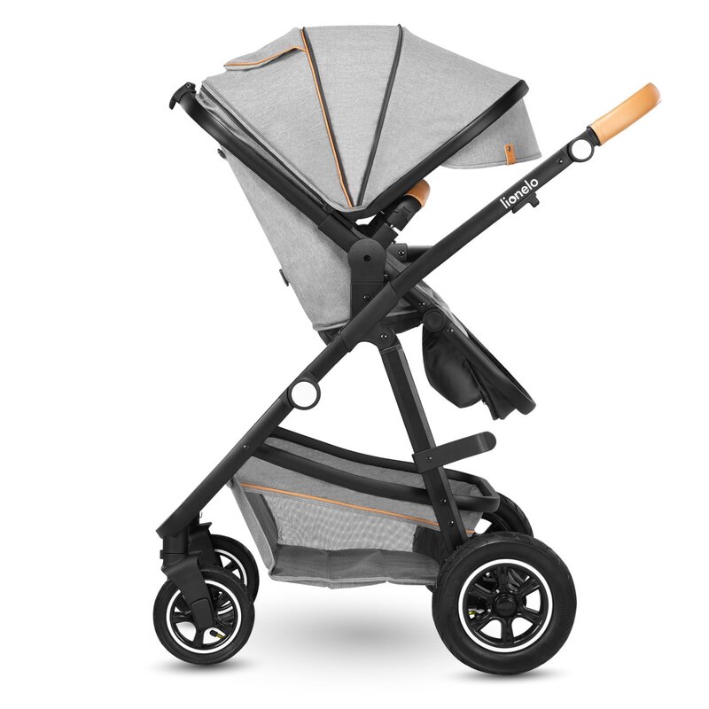 Carucior Lionelo Amber 2 in 1 Aluminiu Gri - imagine 5