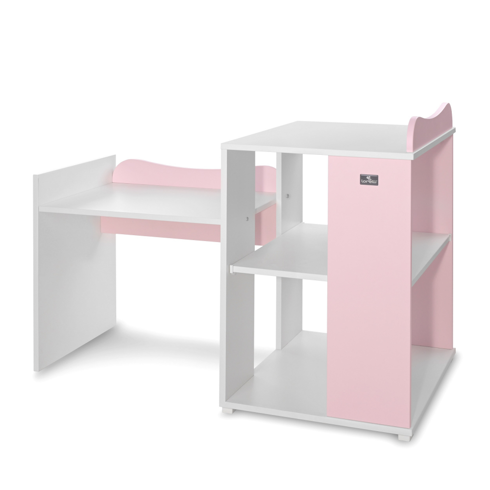 Patut Modular Lorelli Multi, 5 Configuratii, Alb-Roz - imagine 3