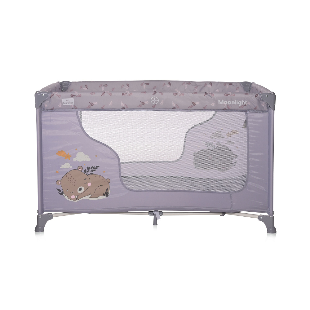 Patut Pliabil Lorelli Moonlight Grey, cu Geanta