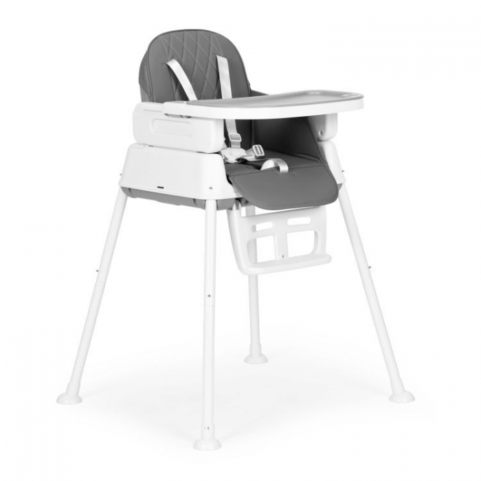 Scaun de masă 3 în 1 Ecotoys HA-009 Gri, Modular - imagine 11