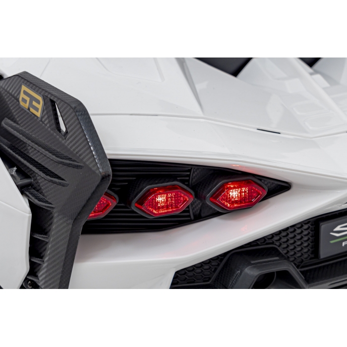 Masinuta Electrica Lamborghini Sian Alb 106W | 2 Locuri - imagine 2
