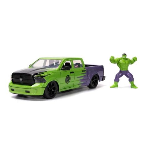 Jada Marvel Hulk + Ram 1500 Die-Cast Set - imagine 3