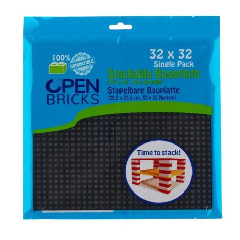 Placă Construcție Neagră 32x32 Open Brick