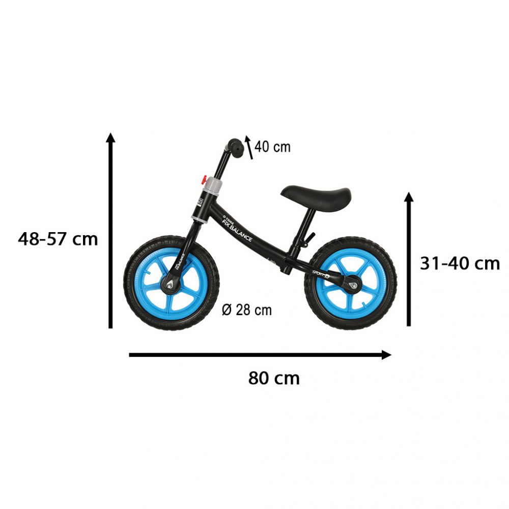 Bicicletă Echilibru Ikonka 1.8kg Albastră - imagine 4