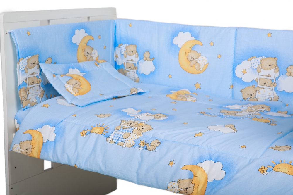 Lenjerie patut 4 piese Ursuletul Somnoros Nichiduta - imagine 2