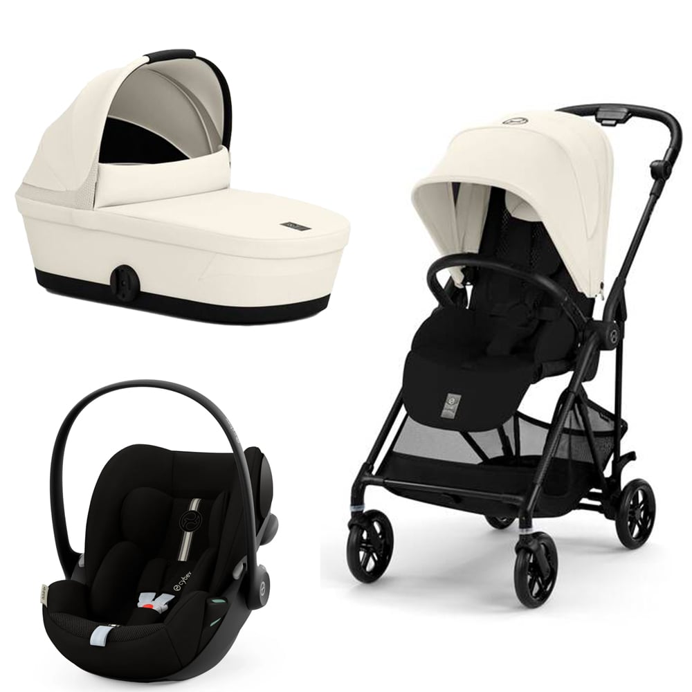 Cybex Melio Carbon 3in1 Canvas White + Scoica Auto