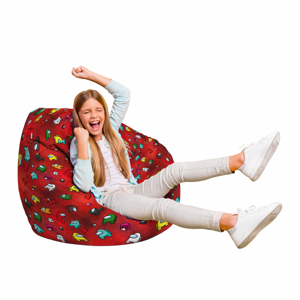 Fotoliu Puf Updeco AmongUs Red, Relaxare & Gaming
