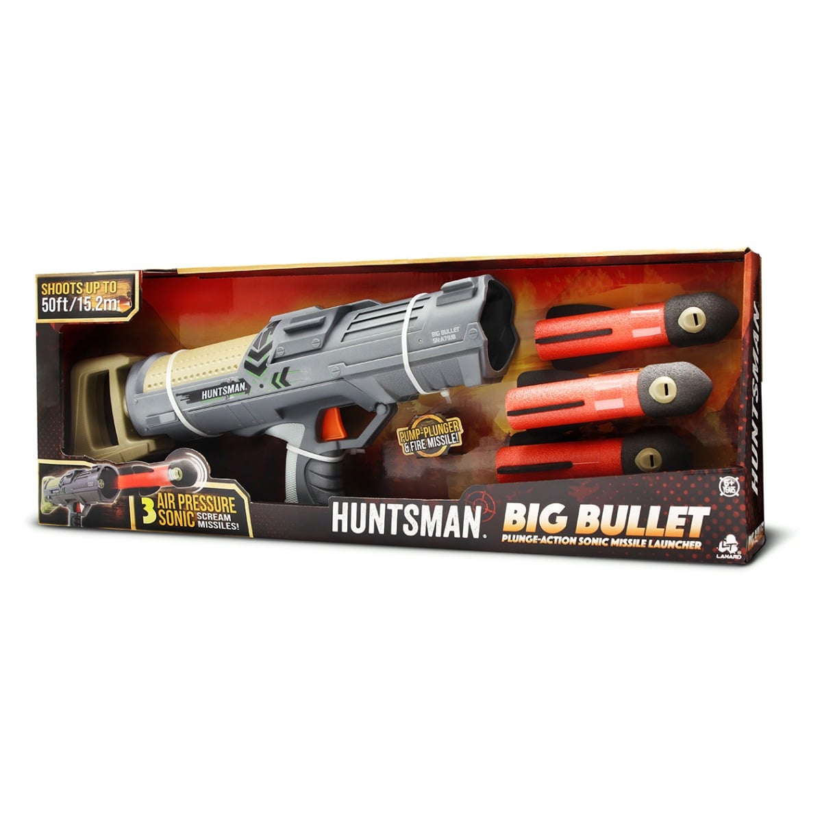Lansator Huntsman Big Bullet Lanard, 3 Rachete