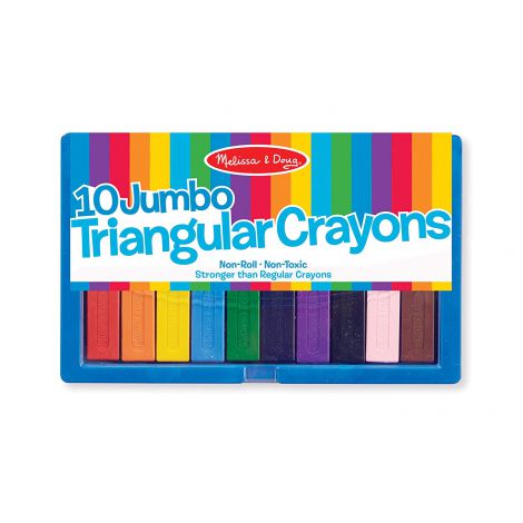 Set 10 creioane trunghiulare Melissa & Doug