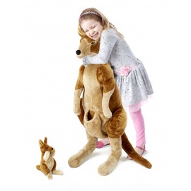 Cangur Pluș cu Pui Melissa & Doug - imagine 2