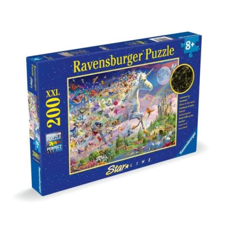 Puzzle Unicorn care luminează 200 piese Ravensburger - imagine 2