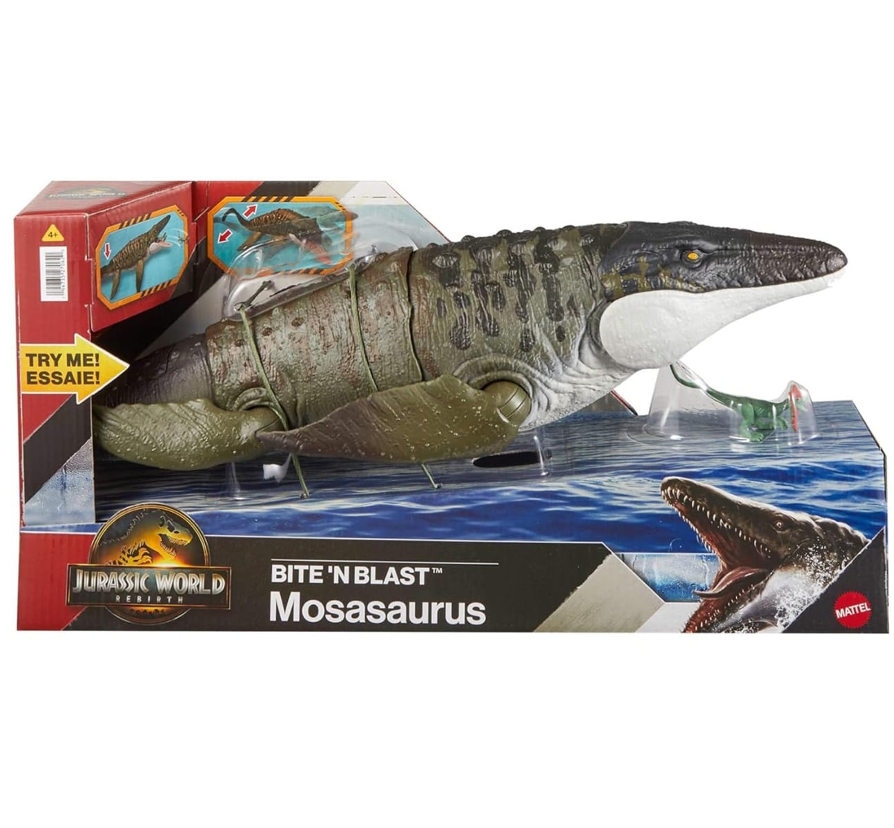 Figurina Jurassic World Mosasaurus Bite N Blast 65 cm