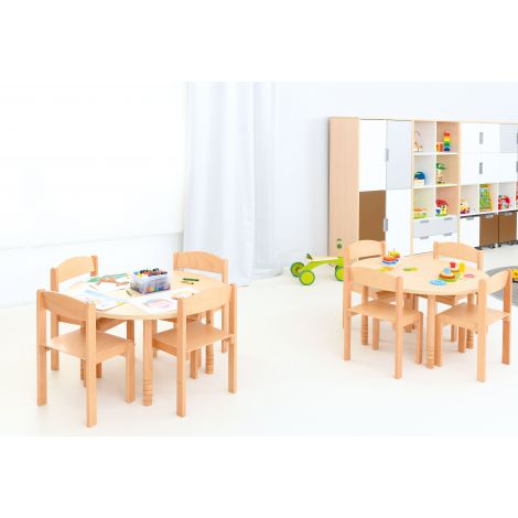 Scaun Moje Bambino Marimea 3, Lemn Natur - imagine 5