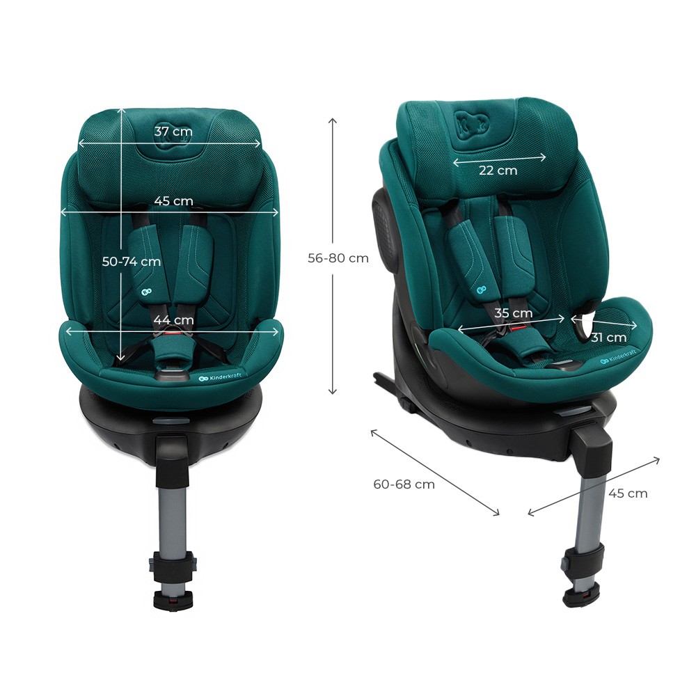 Scaun Auto Rotativ Kinderkraft Xrider 2 i-Size - imagine 4