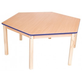 Blat Masa Hexagonal Albastru Moje Bambino