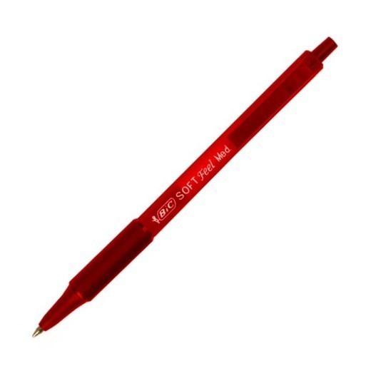 Pix Bic Soft Feel Rosu - Scriere Confortabila