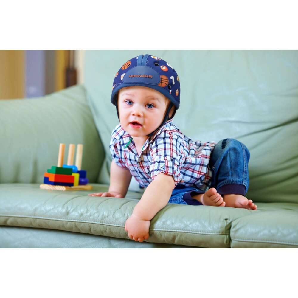 Casca protectie bebelusi SafeHeadBaby Reer, Albastru