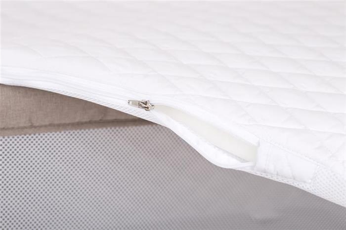 Patut co-sleeper Babygo Beige 2in1 cu saltea - imagine 3