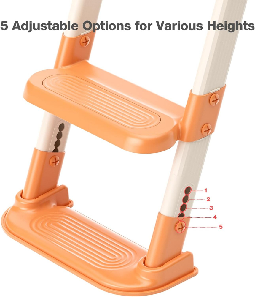 Reductor Toaleta Little Mom Orange, Pliabil - imagine 5