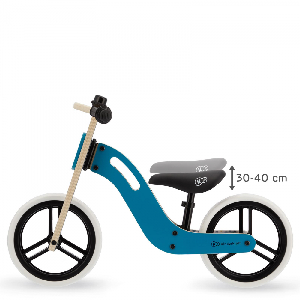 Bicicleta Echilibru Kinderkraft Uniq Turquoise - imagine 2