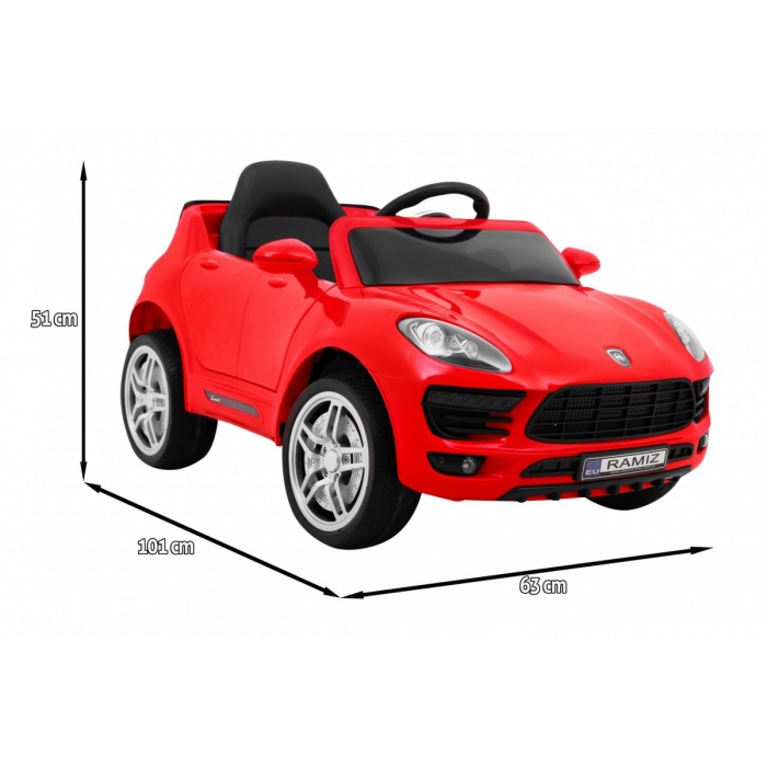 Masinuta Electrica Turbo-S Rosu 60W Ramiz - imagine 3