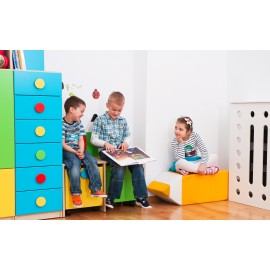 Puf Creion Galben Novum - Design și Confort - imagine 2