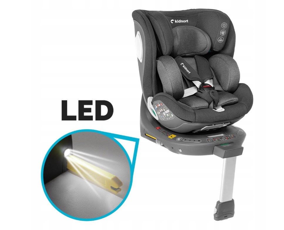 Scaun auto Kidnort 360° i-Size, Rotativ - imagine 8