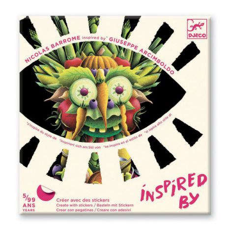 Stickere Fructe Arcimboldo Djeco | Joc Creativ - imagine 2