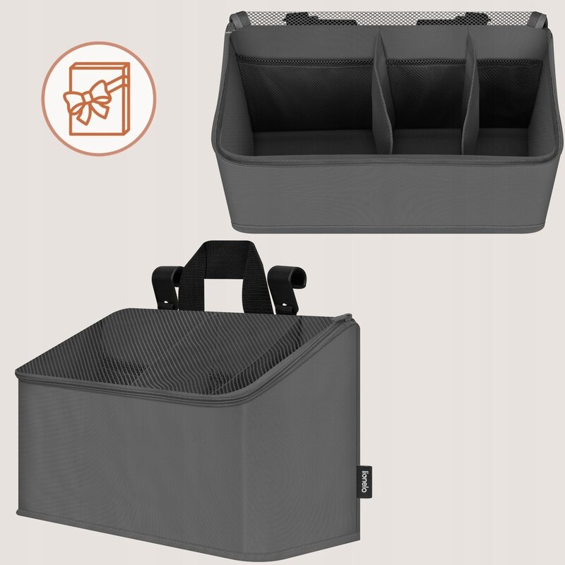 Lionelo Sidepocket M - Organizator Gri 3 Compartimente - imagine 3