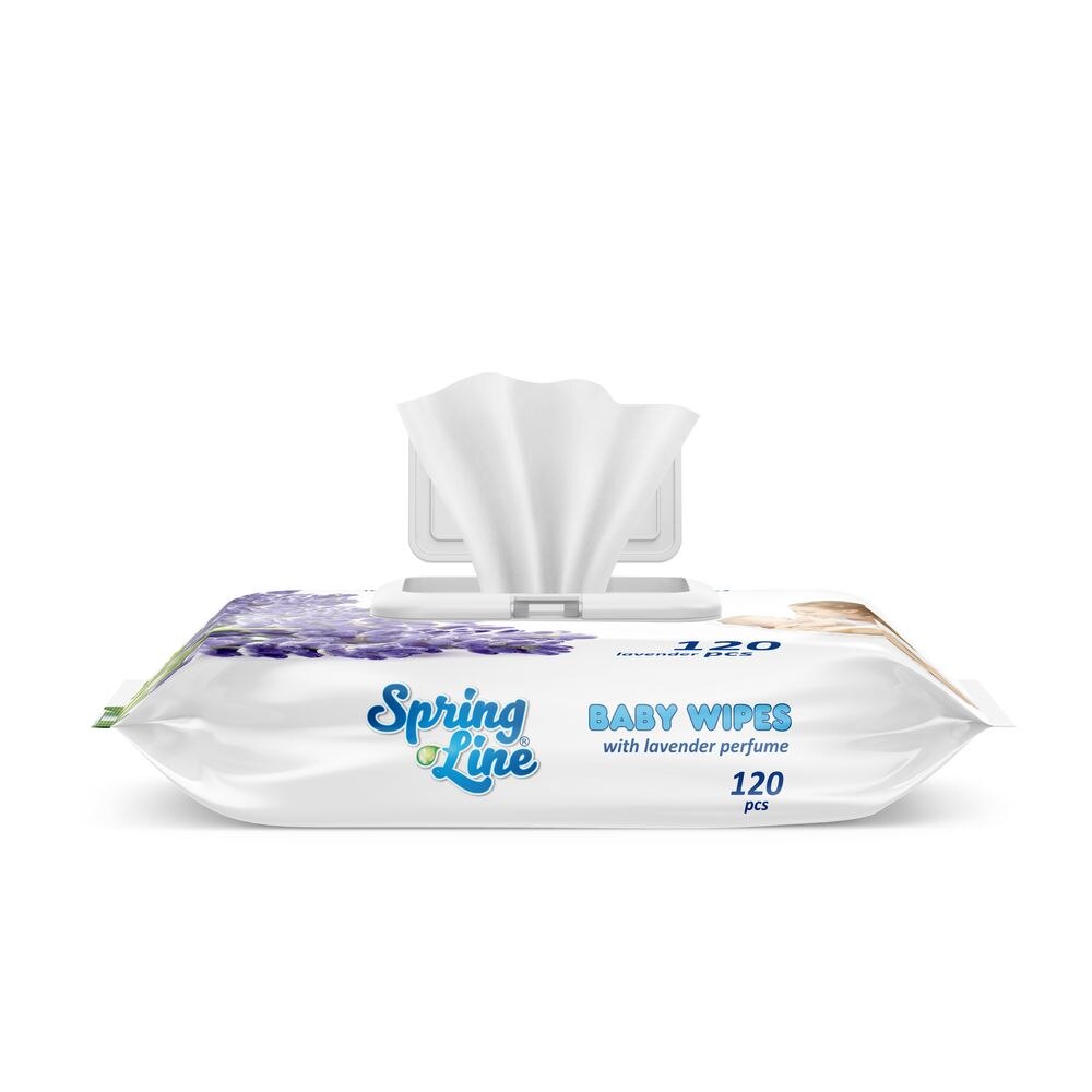 Servetele umede Lavanda Spring Line 120buc - Doctor wipes - imagine 2