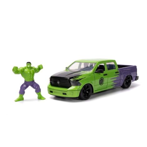 Jada Marvel Hulk + Ram 1500 Die-Cast Set - imagine 2