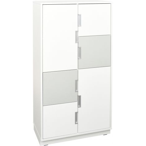 Dulap Quadro XL Moje Bambino, Alb, 8 Compartimente - imagine 8