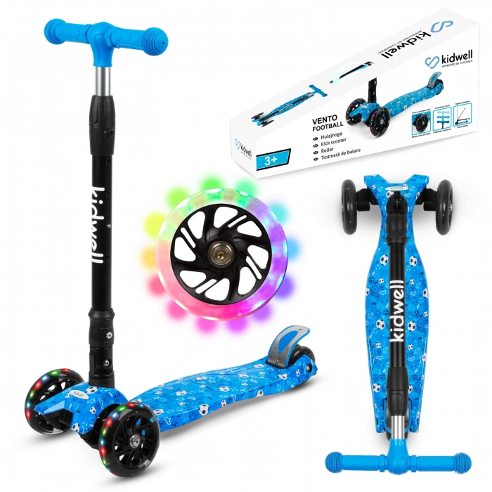 Trotineta Kidwell Vento Football, Pliabilă, cu LED - imagine 11