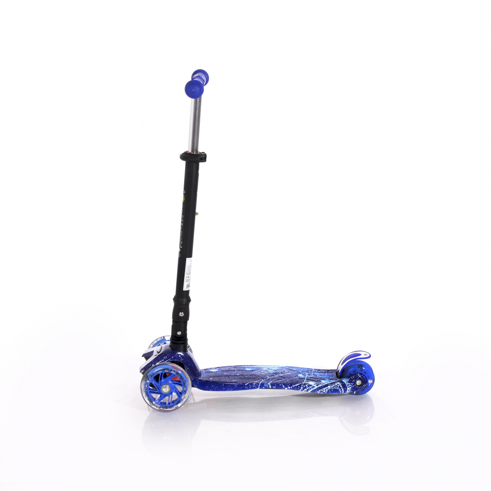 Trotineta Lorelli Rapid Blue, 4 roti LED, Pliabila - imagine 3