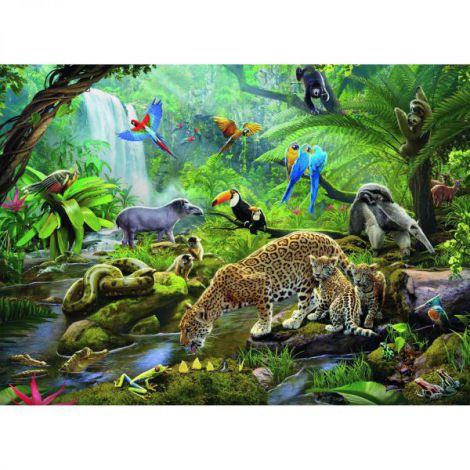 Puzzle Ravensburger 60 piese - Animale Tropicale - imagine 2