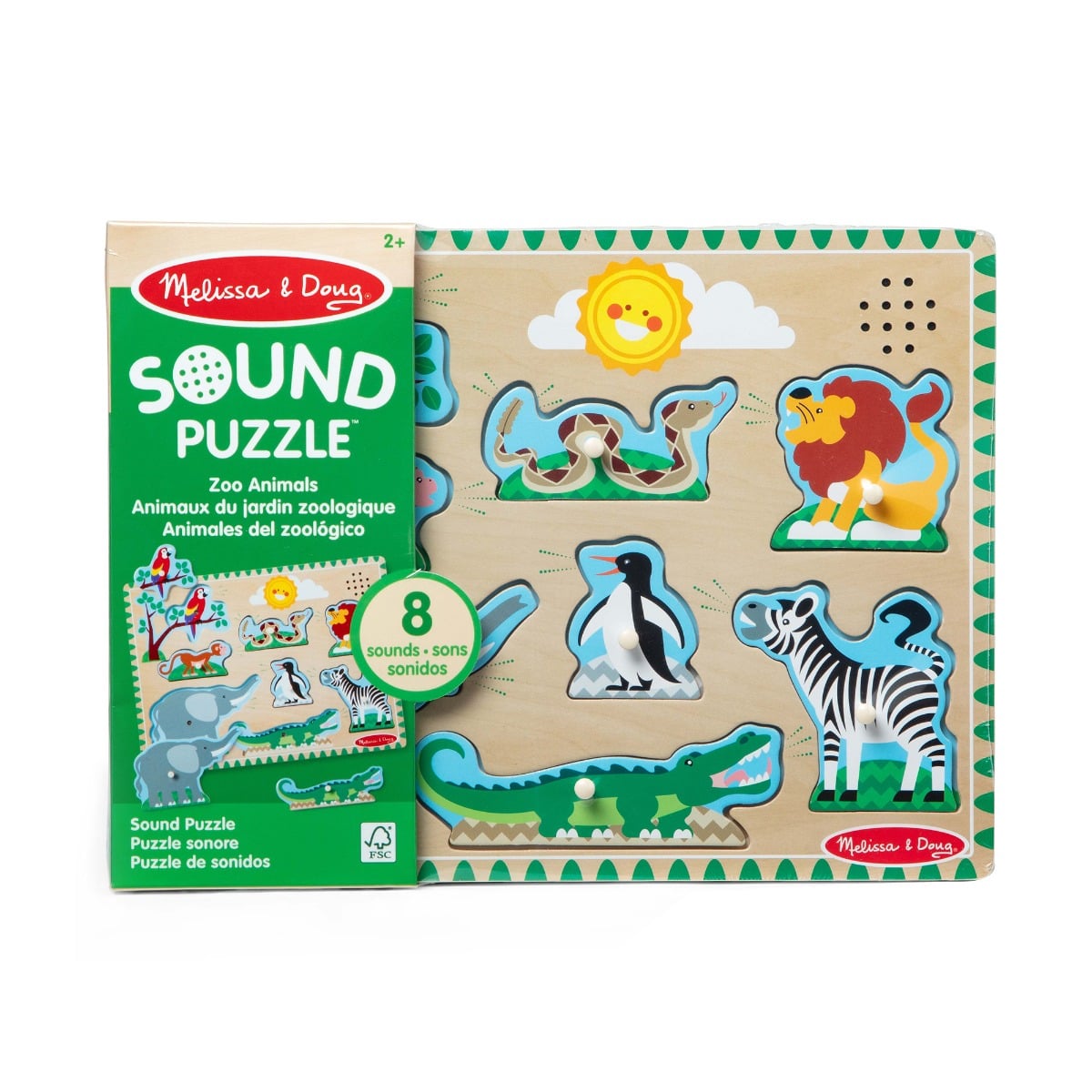 Puzzle cu Sunete Animale Zoo - Melissa & Doug