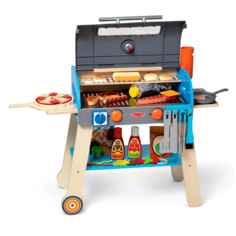 Set Bucătărie Grill Pizza Melissa & Doug Lemn - imagine 7