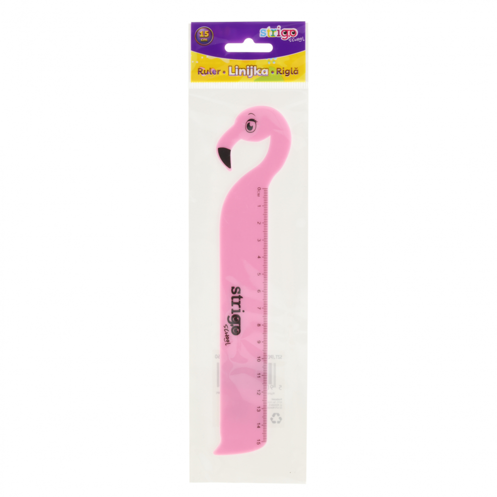Rigla Strigo Flamingo 15cm - Design Creativ