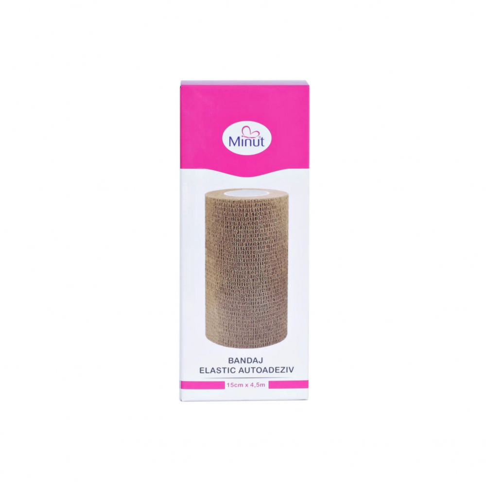 Bandaj elastic autoadeziv Minut bej 15cm