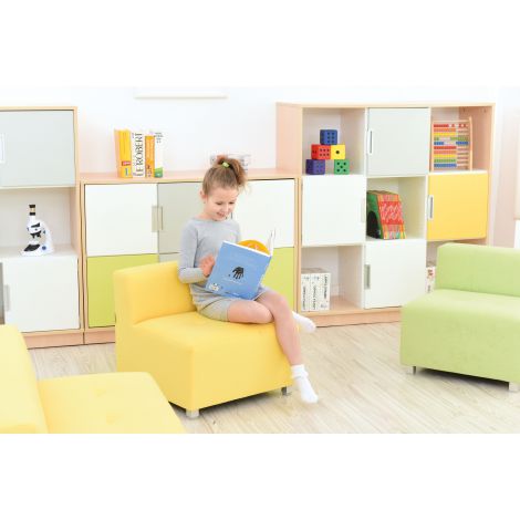 Canapea Flexi Galben, 35 cm, Moje Bambino - imagine 2