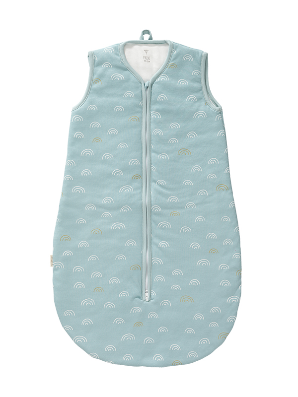 Sac de dormit Fresk Rainbow Blue, Bumbac Organic - imagine 2