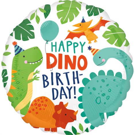 Balon Dino Happy Birthday Amscan | Petrecere Perfectă