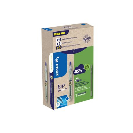 Set 20 buc. Pixuri Pilot Ecoball Reciclate