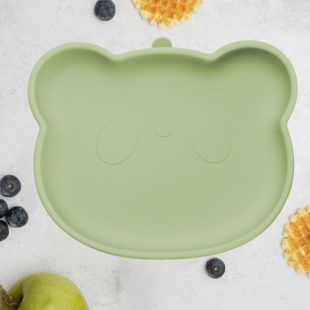 Farfurie Silicon cu Ventuza AppeKids Ursuleț - imagine 5