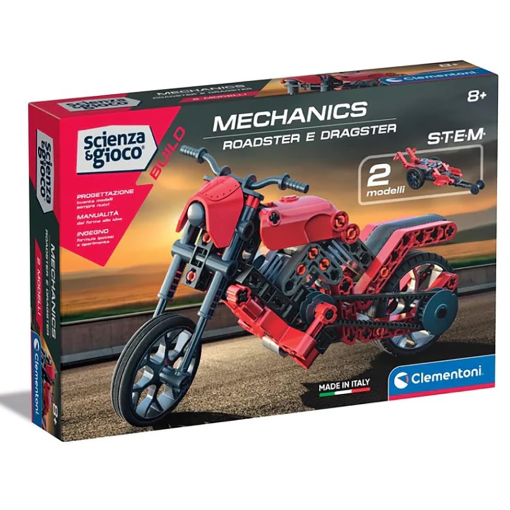 Kit Clementoni Roadster & Dragster - 130 piese