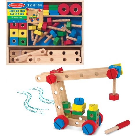 Set Construit Lemn Melissa&Doug - Abilități - imagine 9