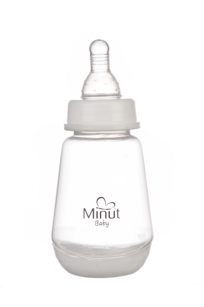 Biberon Minut Baby 0+ 150ml, Silicon, Fără BPA